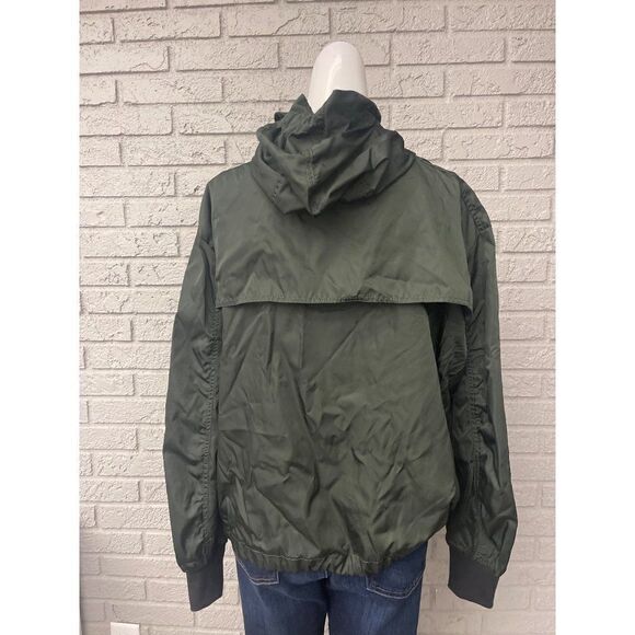 BB Dakota Green Windbreaker Anorak Hoodie Size XL - Picture 4 of 14